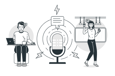 Podcast Audience Illustration